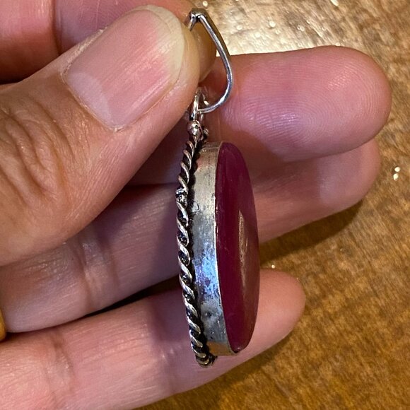 Stunning Natural Handmade Ruby Gemstone Pendant. - Picture 8 of 11